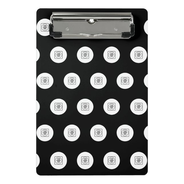 Two Logo Step Repeat Mini clipboard Klemmbrett (Vorderseite)