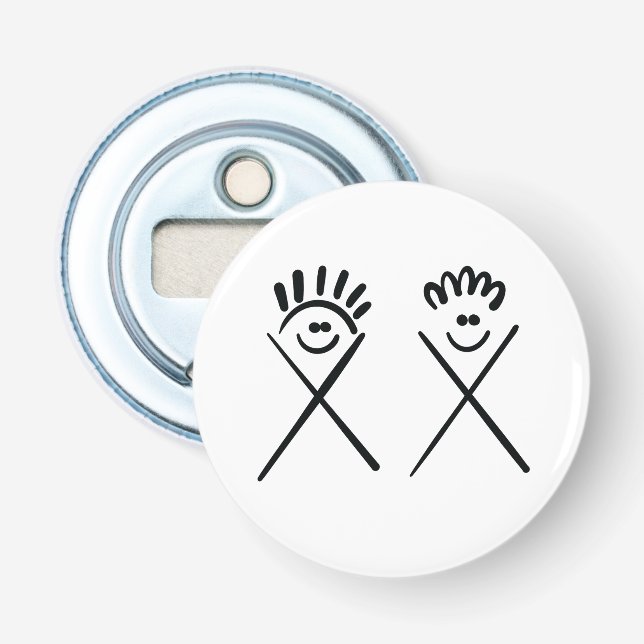 Two Minimal Friends Flaschenöffner (Vorderseite)