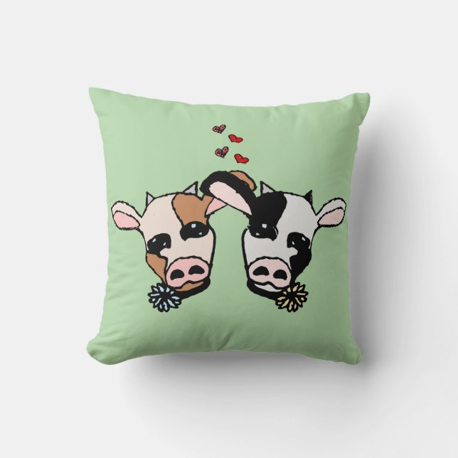 Two Moo Cows Kissen (Vorderseite)