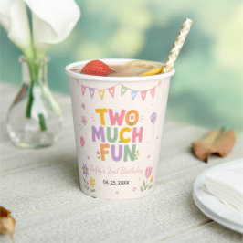 Two Much Fun 2. Geburtstagsfeier Pappbecher