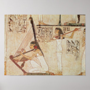 Two Musicians, from the Tomb of Rekhmire Poster