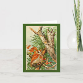 Two Owls Birthday Grußkarte Karte