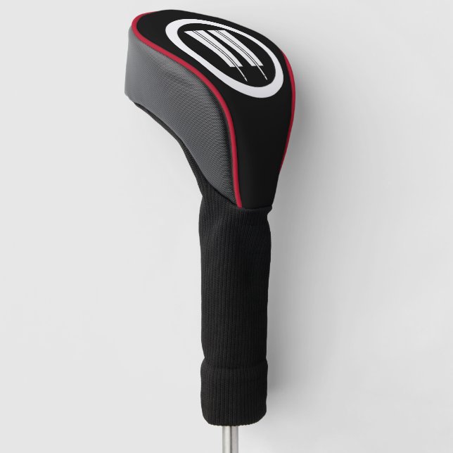 Two parallel Fans in circle Golf Head Covers Headcover (angewinkelt)