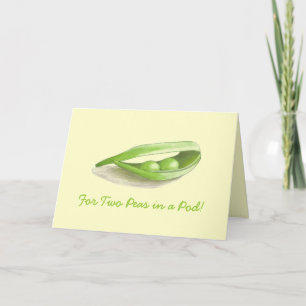 Two Peas in a Pod Wedding Card Karte