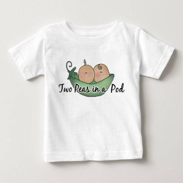 Two Peas Twin unisex Baby T - Shirt (Vorderseite)