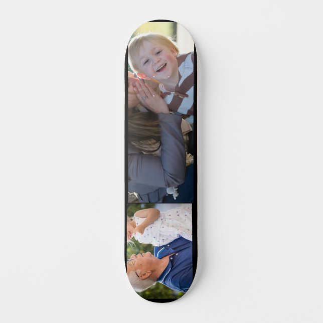 Two Photo Create Your Own Photo  Skateboard (Vorderseite)