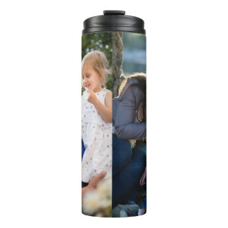 Two Photo Double Sided Create Your Own Photo  Thermosbecher