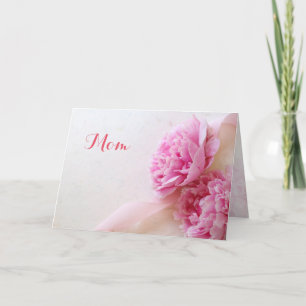 Two pink peonies karte