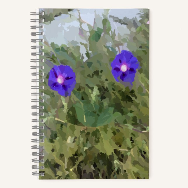 Two Purple Flowers Bullet Journal Notizbuch (Vorderseite)