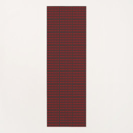 Two red and black geometric pattern ties yogamatte