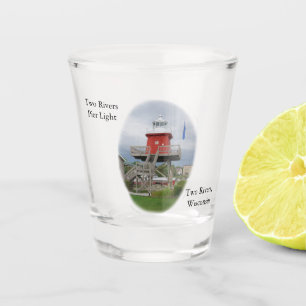 Two Rivers Pier Light Schnapsglas