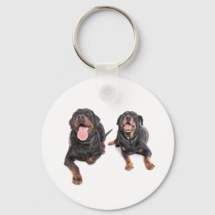 two rottweilers, schlüsselanhänger