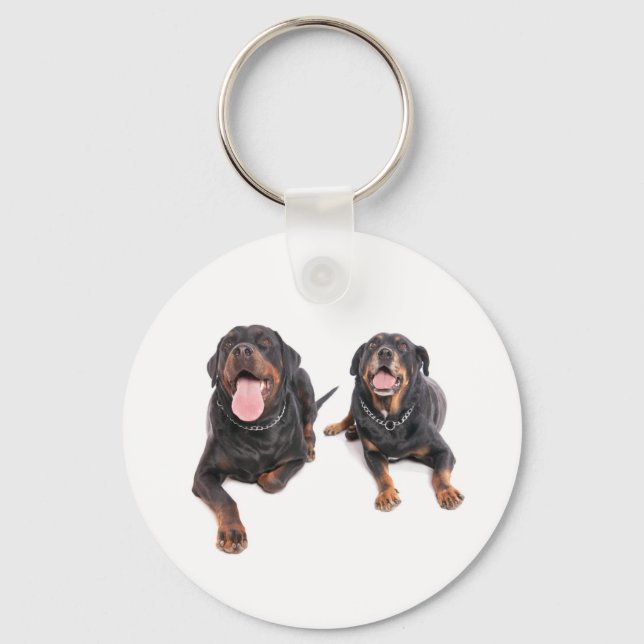 two rottweilers, schlüsselanhänger (Vorderseite)
