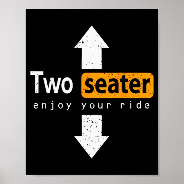 Two-seater Enjoy The Ride Funny Swingers Wife Swap Poster (Vorne)