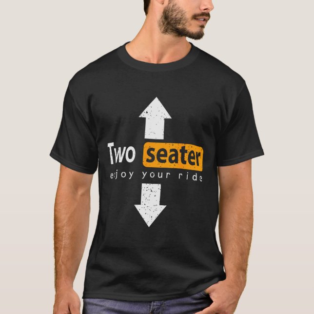 Two-seater Enjoy The Ride Funny Swingers Wife Swap T-Shirt (Vorderseite)