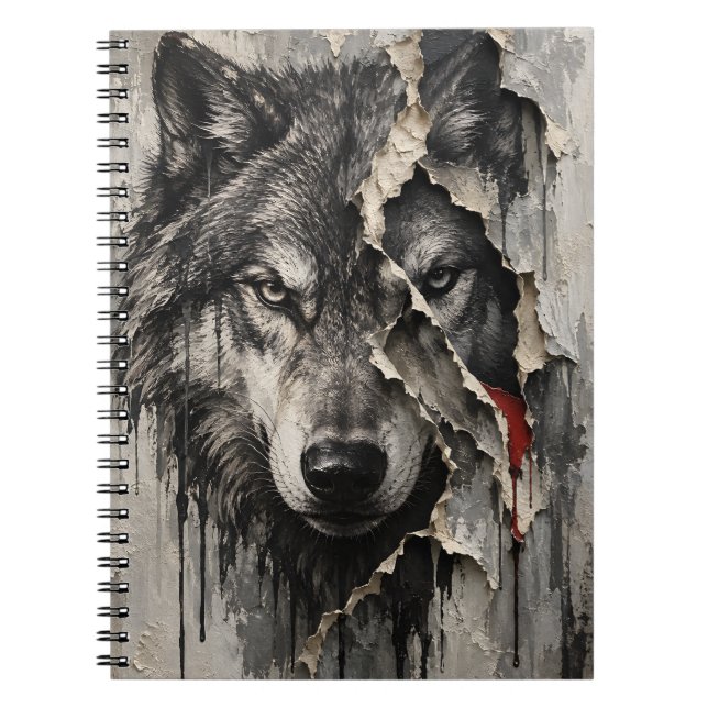 Two Sides of the Same Wolf Notizblock (Vorderseite)