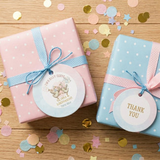 Two Silly Geese Boy & Girl Twins Birthday Geschenkanhänger