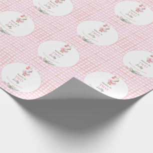 Two Silly Goose 2. Geburtstag Pink Geschenkpapier