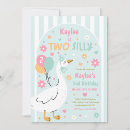 Two Silly Goose 2. Geburtstagsfeier Frühhingsgebur Einladung