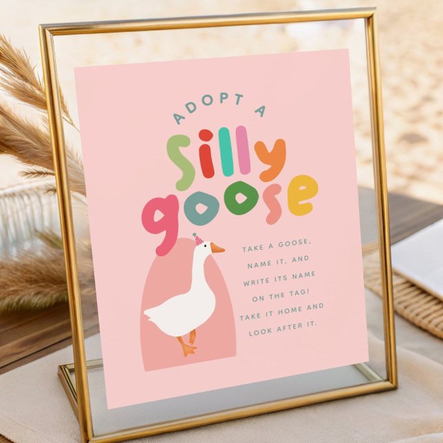 Two Silly Goose Birthday Adoption Station Poster (Von Creator hochgeladen)