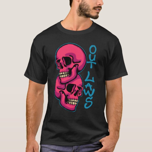 two Skull streetwear T-Shirt (Vorderseite)
