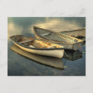 Two small boats in Peggy's Cove - Postcard Postkarte