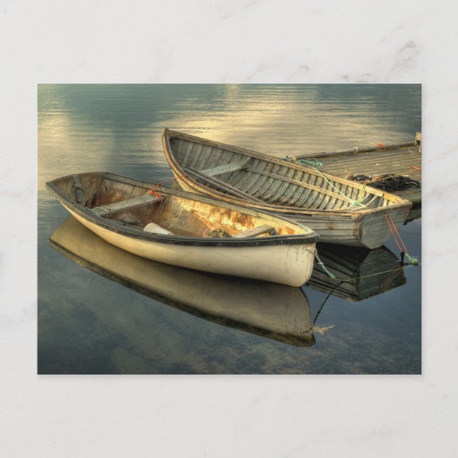 Two small boats in Peggy's Cove - Postcard Postkarte (Vorderseite)