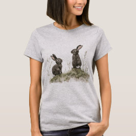 Two Smoky Grey Bunnies T-Shirt