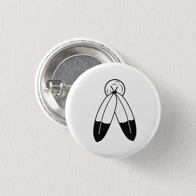 Two-Spirit-Flagge Button (Vorne & Hinten)