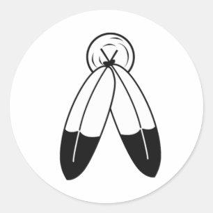 Two-Spirit-Flagge Runder Aufkleber