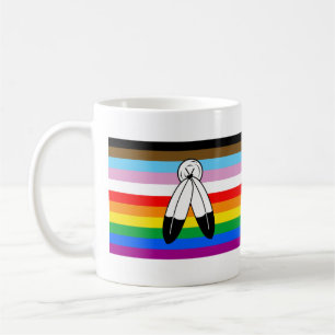 Two-Spirit-LGBTQ+-Progress-Pride-Flagge Kaffeetasse