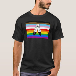 Two-Spirit-LGBTQ+-Progress-Pride-Flagge T-Shirt
