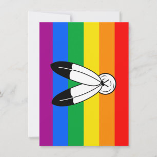 Two-Spirit-LGBTQ+-Stolzflagge Feiertagskarte