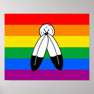 Two-Spirit-LGBTQ+-Stolzflagge Poster