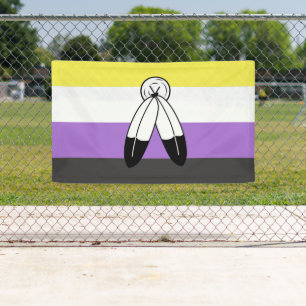 Two-Spirit Nonbinary-Stolzflagge Banner