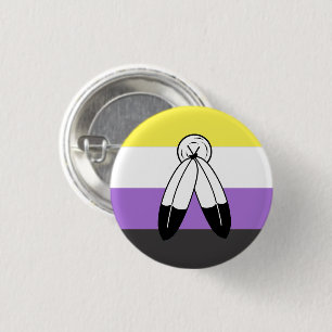 Two-Spirit Nonbinary-Stolzflagge Button
