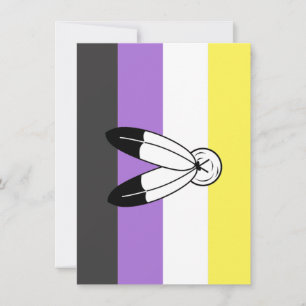 Two-Spirit Nonbinary-Stolzflagge Feiertagskarte