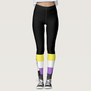 Two-Spirit Nonbinary-Stolzflagge Leggings