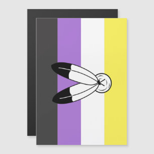 Two-Spirit Nonbinary-Stolzflagge Magneteinladung