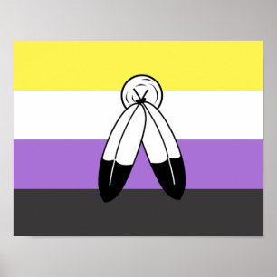Two-Spirit Nonbinary-Stolzflagge Poster