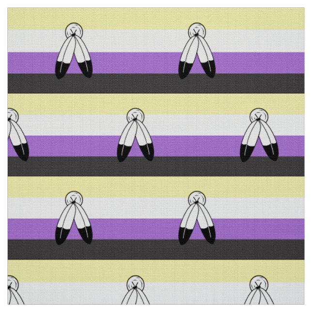 Two-Spirit Nonbinary-Stolzflagge Stoff (Muster)