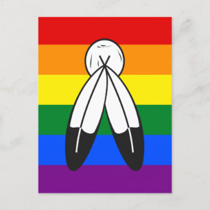 Two-Spirit Pride Flag Postkarte