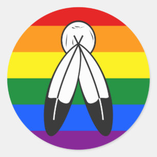 Two-Spirit Pride Flag  Runder Aufkleber