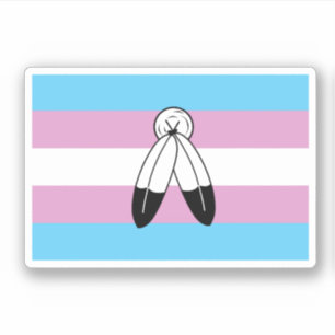Two-Spirit Trans Pride-Flagge Aufkleber