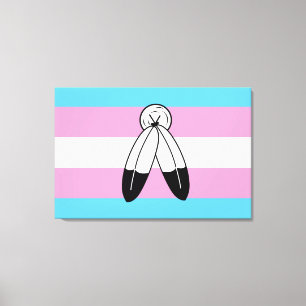 Two-Spirit Trans Pride-Flagge Leinwanddruck