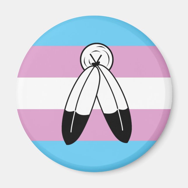 Two-Spirit Trans Pride-Flagge Magnet (Vorne)