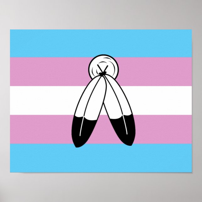 Two-Spirit-Trans-Pride-Flagge Poster (Vorne)
