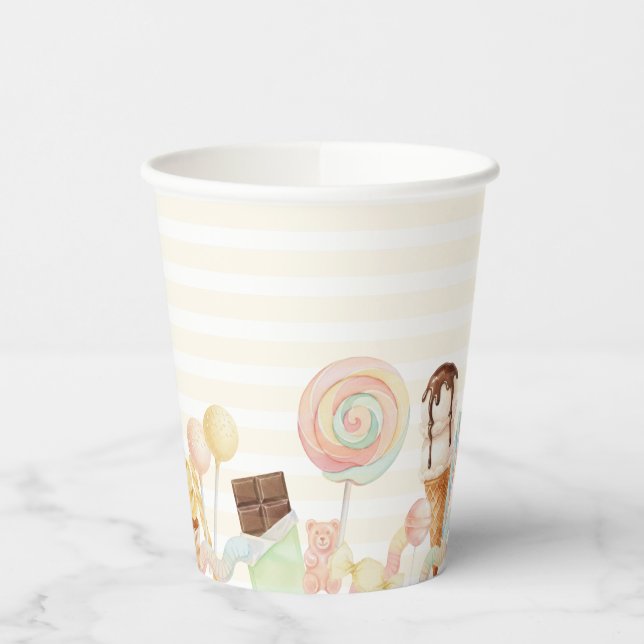 Two Sweet 2nd Birthday Candy Party Paper Cups Pappbecher (Links)