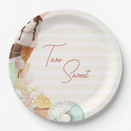Two Sweet 2nd Birthday Candy Party Plates Pappteller