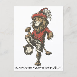 Two‑Tailed Lion Striker Postkarte